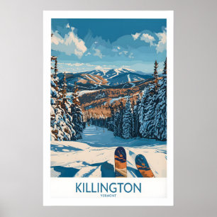 Arte de Parede Killington - Impressão de Esqui em