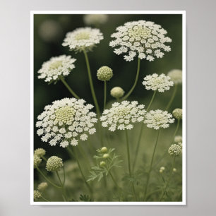 Arte de Parede Lace Flor da Rainha Anne, poster