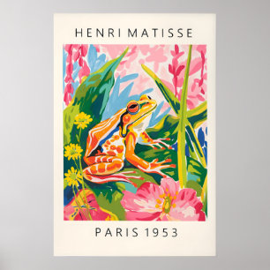 Arte de parede maximalista, Poster de sapo, Tropic