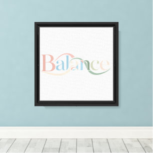Arte de Parede Minimalista "Equilibrada" - Canvas 