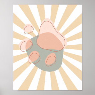 Arte de Parede Moderna Poster Retro Fofo   impress