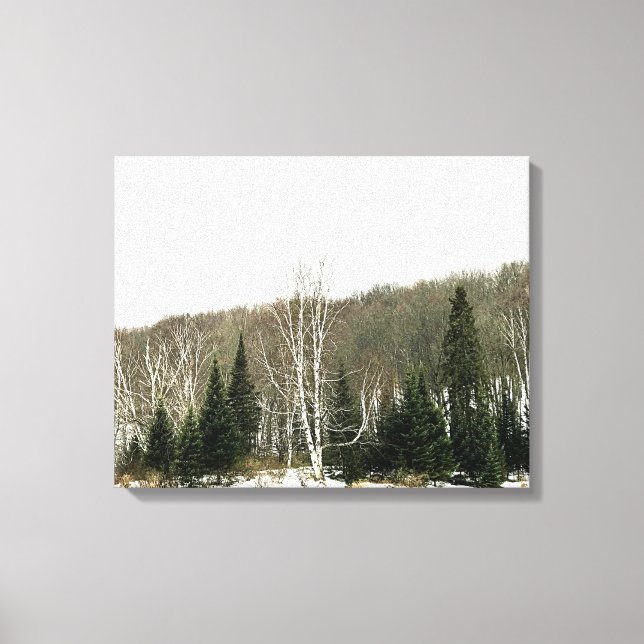Arte de parede neutra da Canvas - Paisagem de inve (Frente)