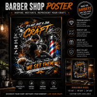 Arte de Parede para Barbearia Poster
