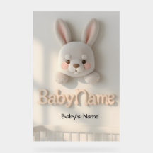 Arte de Parede Personalizada com Nome do Bebê – An