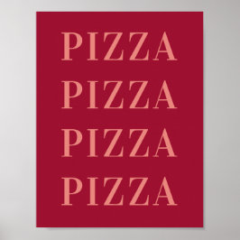 Arte de Parede Pizza Pizza, Poster de Quarto de Do
