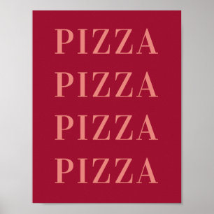 Arte de Parede Pizza Pizza, Poster de Quarto de Do