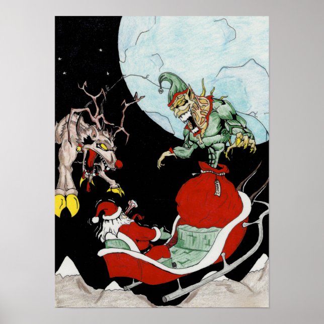 Arte de Parede poster natal pesadelo (mate) (Frente)