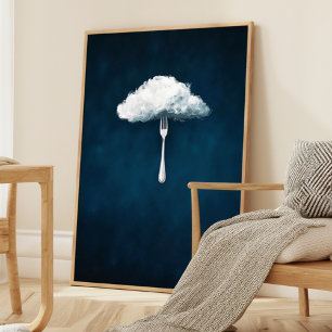 Arte de Parede – Poster Única de Nuvem e Abstrato