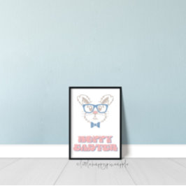 Arte de parede Primavera de Páscoa para impressão