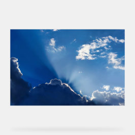 Arte de Parede Raios de Sol Céu Azul Minimalista N