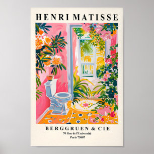 Arte de Parede Térmica Tropical, Poster de Banheir
