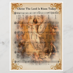 Arte de partitura de música em papel - Cristo o Se