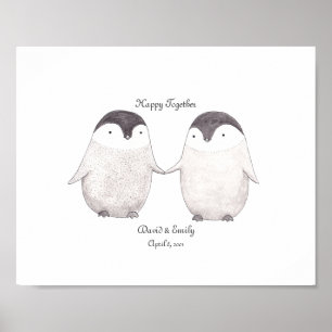 Arte de pinguins cotos de Poster de pinguins perso