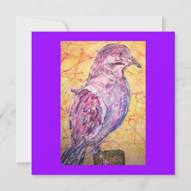 Arte de pomba de asa branca (Frente)