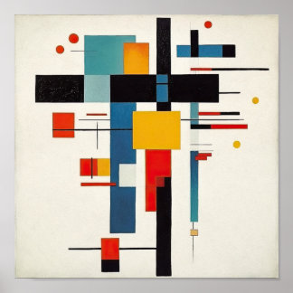 Arte de Poster Cruz Suprematista