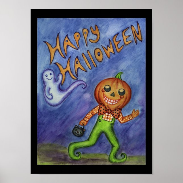 Arte de Poster de Feliz Halloween (Frente)