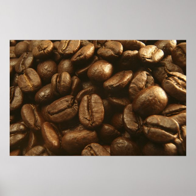 Arte de Poster de Grãos de Café (Frente)