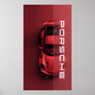 Arte de Poster de parede Premium PORSCHE para casa