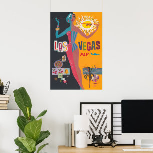 Arte de Poster de Viagem de Jogos de Azar Vintage 