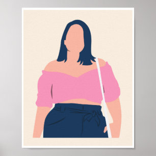 Arte de Poster Menina Bonita