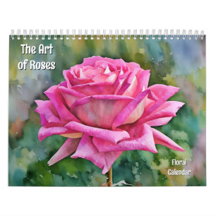 Arte de Rosas Calendário de Arte Floral