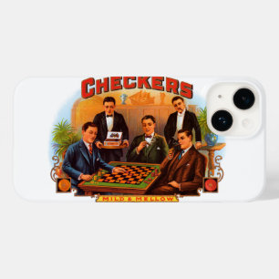 Arte de rótulo de charuto vintage, Checkers Mild a