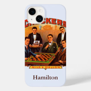Arte de rótulo de charuto vintage, Checkers Mild a