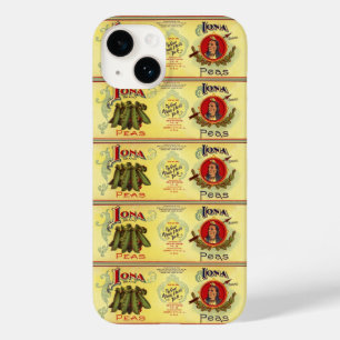 Arte de rótulo de lata de legumes vintage, Ervilha