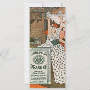 Arte de rótulo de produto vintage Pearline Modern 