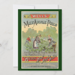 Arte de rótulo de produto vintage, Pílulas de Maçã