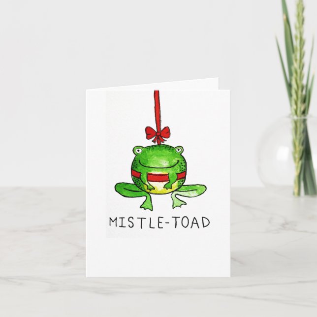 Arte de Sapo-de-pedra para Cartão de Caridade (Frente)