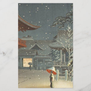 Arte de Shin Hanga da venda do santuário de Koits