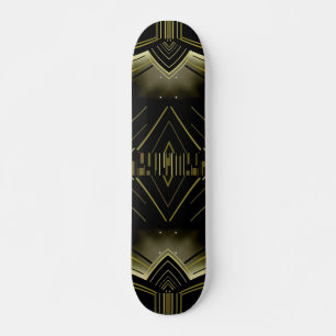 Arte de skate Deco Preto Dourado
