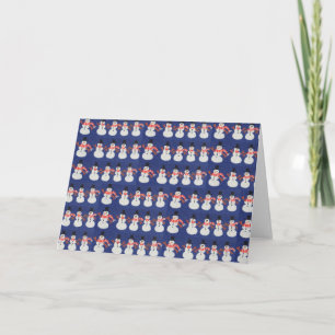 Arte de Snowmen para Cartão de Caridade