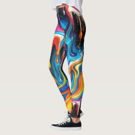 Arte de superfície abstrata 1217 - Leggings