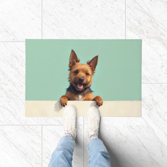 Arte de Tapete de Entrada de Terrier Australiano (Interior)
