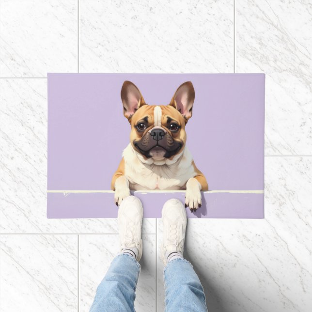 Arte de Tapete de Porta de Bulldog Francês (Interior)