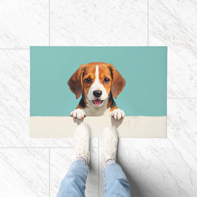 Arte de Tapete de Porta de Cachorro Beagle (Interior)