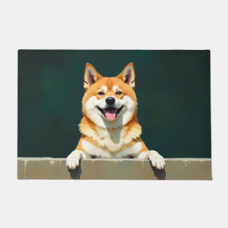 Arte de Tapete de Porta do Cão Akita Americano