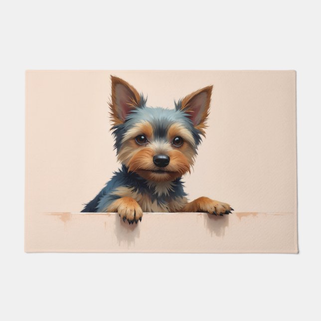 Arte de Tapete de Yorkshire Terrier (Frente)