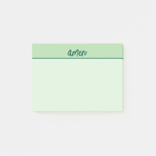 Arte de Tipologia Verde do Bloco de Notas Cristão 