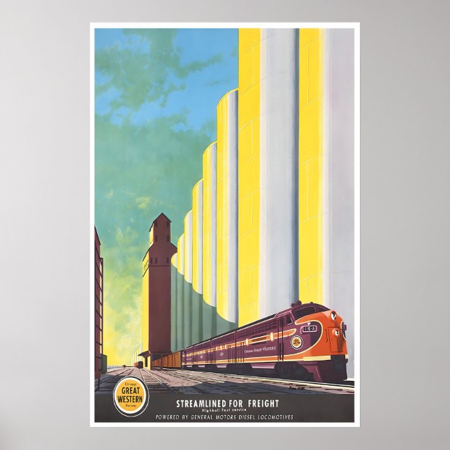 Arte de Trem Poster da Colina de Bern Impressão de (Frente)