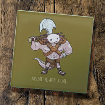 Arte de um Axolote com um Guerreiro Gladiador de M