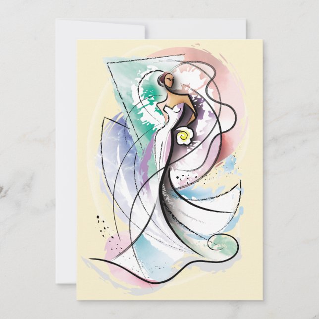 Arte de vetor de noiva de casamento (Frente)