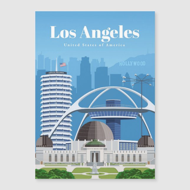 Arte de Viagem Viagem para Los Angeles (Frente)