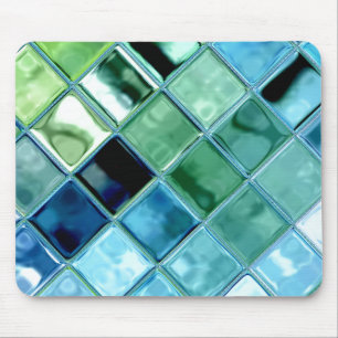 Arte de vidro Mousepad do mosaico do azulejo do