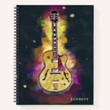Arte de Violão Legal Funky Abstrato Personalizada