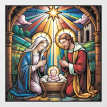 Arte de Vitral da Natividade – Natal da Sagrada Fa