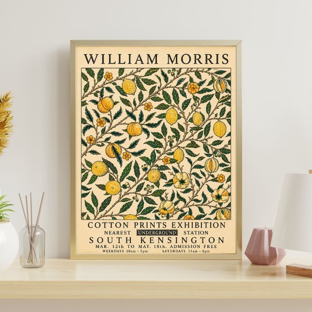 Arte de William Morris | Impressão Floral Botânica (Criador carregado)