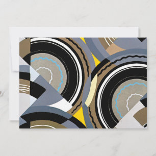 Arte Deco Pochoir Vintage Formas Geométricas de Ja